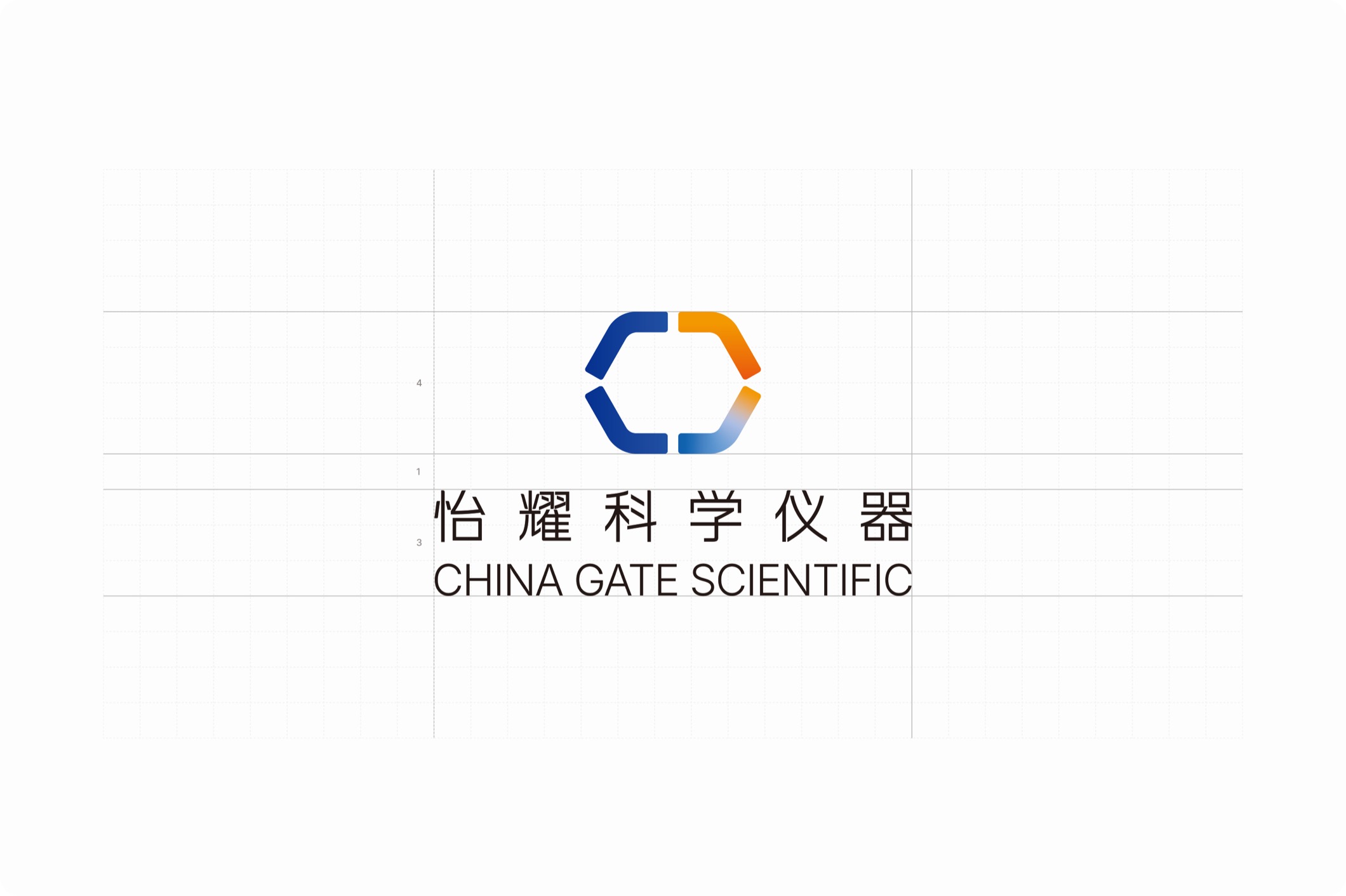 标志与怡耀科学仪器中英文横版组合的安全制图规范
